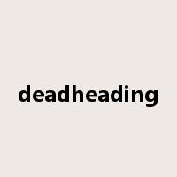 deadheading是什么意思