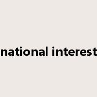 national interest是什么意思