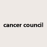 cancer council是什么意思