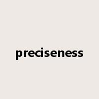 preciseness是什么意思