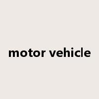 motor vehicle是什么意思