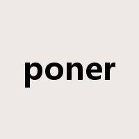poner是什么意思
