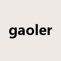 gaoler是什么意思
