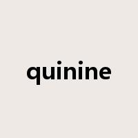 quinine是什么意思