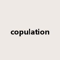 copulation是什么意思