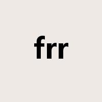frr是什么意思
