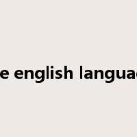 the english language是什么意思