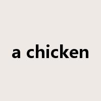a chicken是什么意思