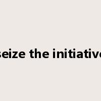 seize the initiative是什么意思