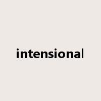 intensional是什么意思