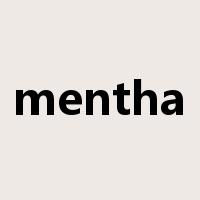 mentha是什么意思