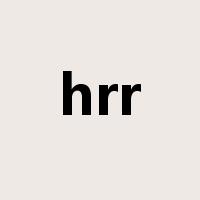 hrr是什么意思