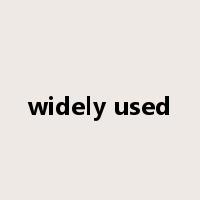 widely used是什么意思
