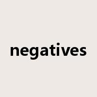 negatives是什么意思