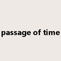 passage of time是什么意思