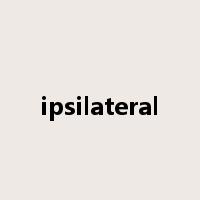 ipsilateral是什么意思