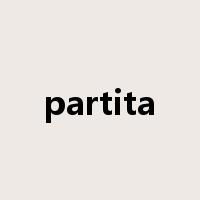 partita是什么意思