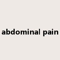 abdominal pain是什么意思
