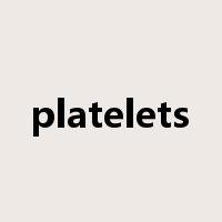 platelets是什么意思