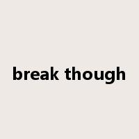break though是什么意思