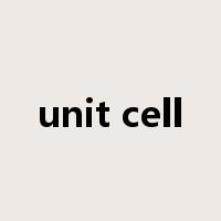 unit cell是什么意思