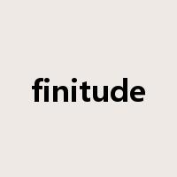 finitude是什么意思
