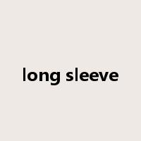 long sleeve是什么意思
