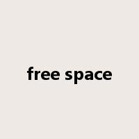 free space是什么意思
