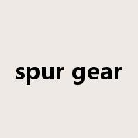 spur gear是什么意思