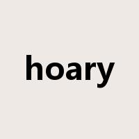 hoary是什么意思