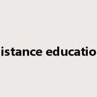 distance education是什么意思