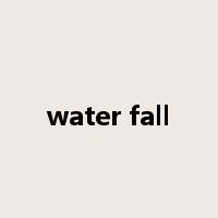 water fall是什么意思