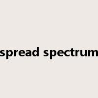 spread spectrum是什么意思