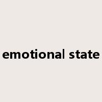 emotional state是什么意思