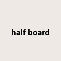 half board是什么意思