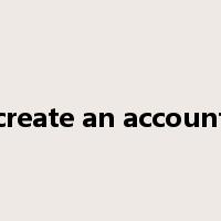 create an account是什么意思
