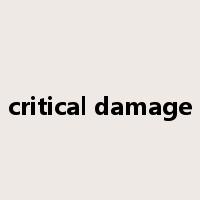 critical damage是什么意思