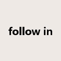 follow in是什么意思