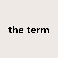 the term是什么意思