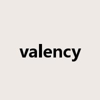 valency是什么意思