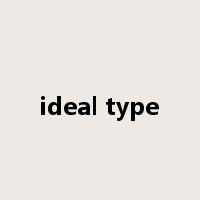 ideal type是什么意思