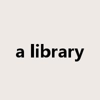a library是什么意思