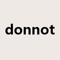 donnot是什么意思