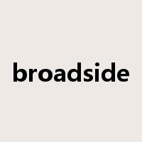 broadside是什么意思