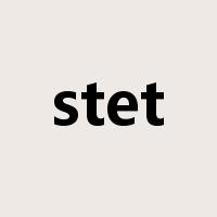 stet是什么意思