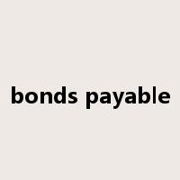 bonds payable是什么意思
