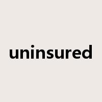 uninsured是什么意思