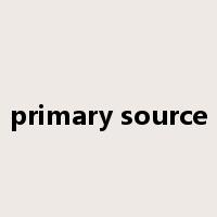 primary source是什么意思