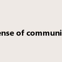 sense of community是什么意思