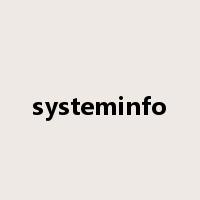 systeminfo是什么意思
